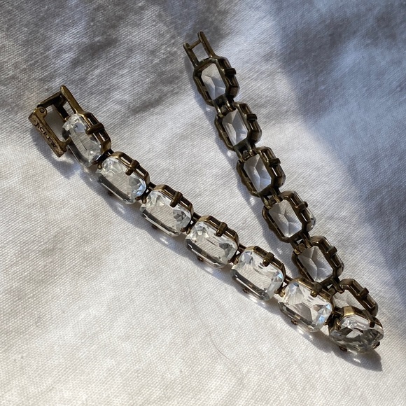 J Crew clear stones bracelet. - Picture 2 of 5